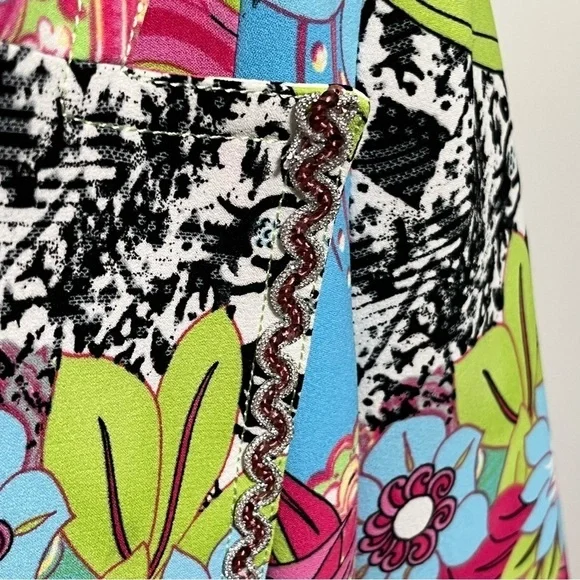 Alberto Makali Vintage Y2K Chic trendy Floral Paisley luxury retro mod Blazer - Picture 6 of 11